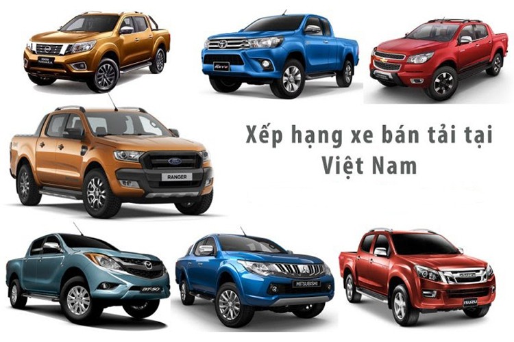 Trong tháng 1/2017 vừa qua, "cuộc chiến"  xe ôtô bán tải tại thị trường Việt chưa bao giờ giảm nhiệt với sự tham gia của hàng loạt các mẫu xe mang nhiều thương hiệu khác nhau. Trong số đó, 5 mẫu xe bán chạy nhất bao gồm; Ford Ranger, Mitsubishi Triton, Mazda BT-50, Chevrolet Colorado và Toyota Hilux.